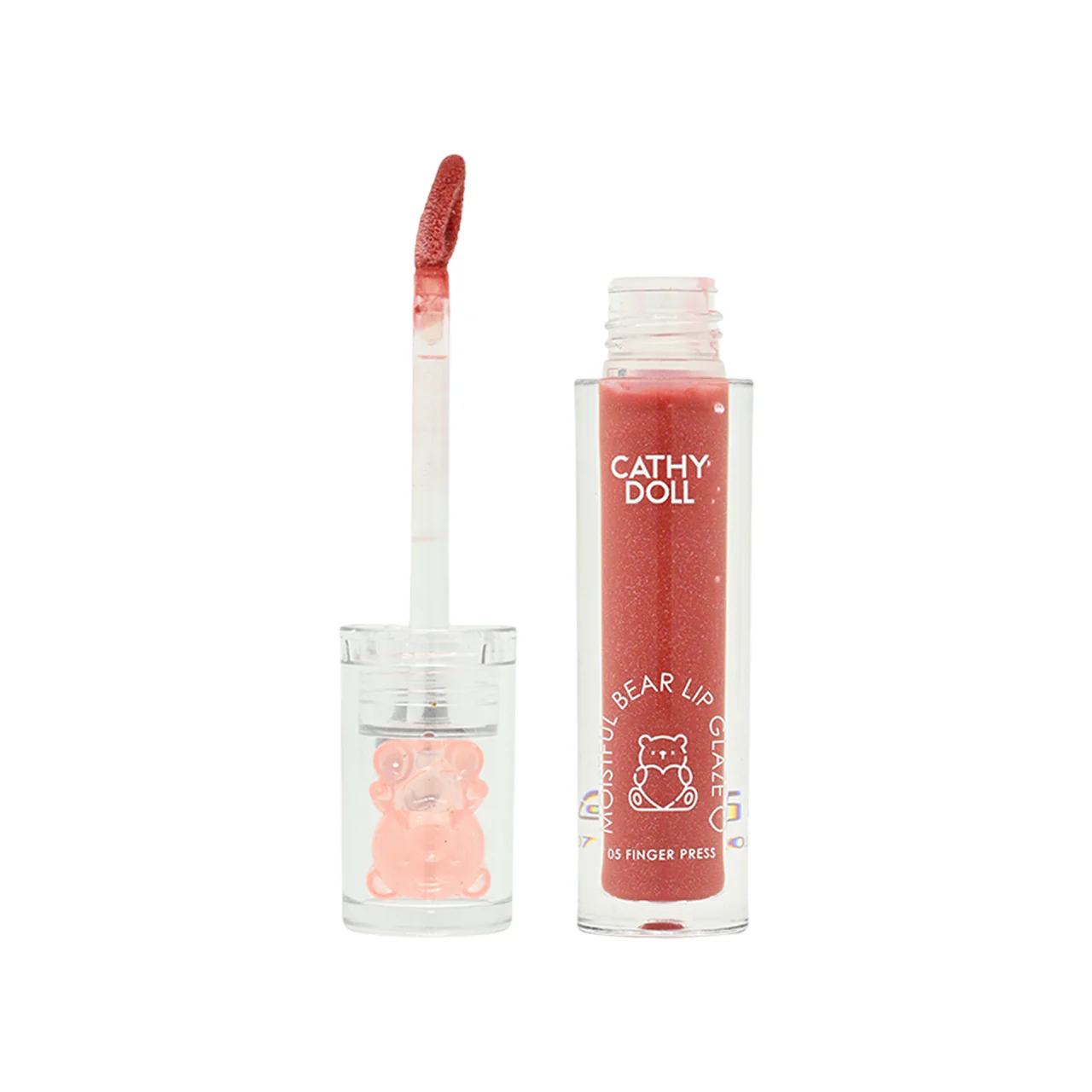 CATHY DOLL Moistful Bear Lip Glaze: Lip Gloss Lembut dan Menggoda