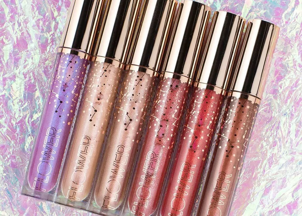 Flower Beauty Galaxy Glaze Holographic Lip Gloss: Kilau Kosmik untuk Bibir Anda